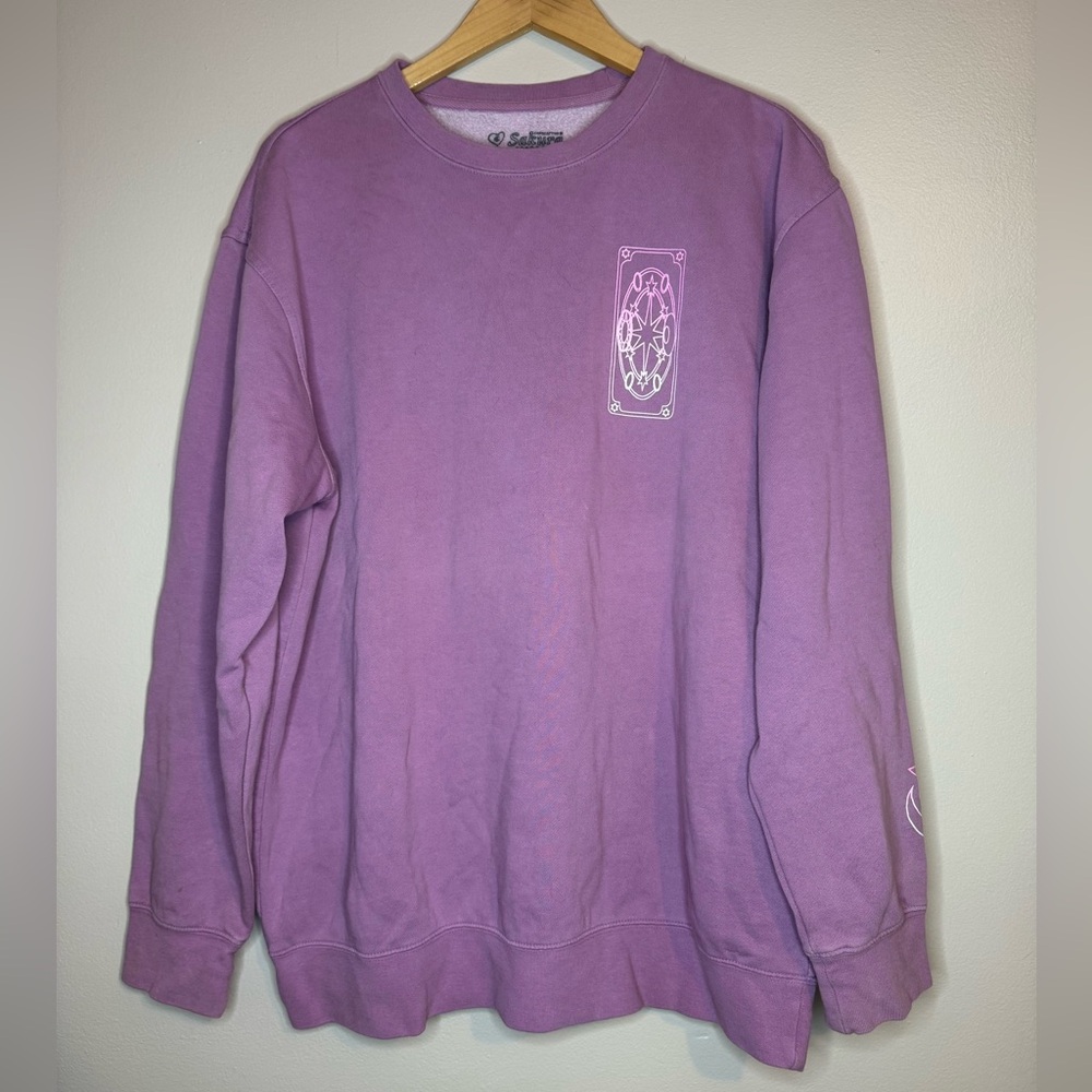 Sakura Lavender‎ Graphic Crewneck Sweatshirt